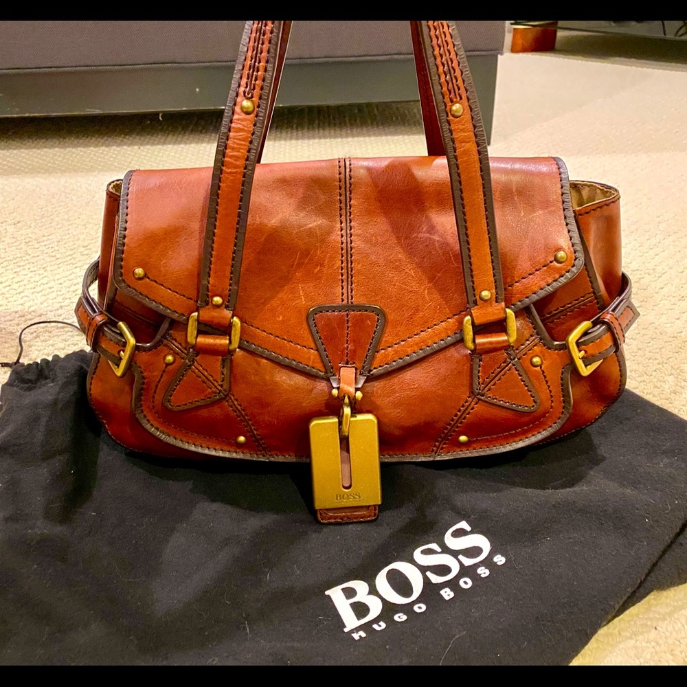 Hugo Boss handbag in brown never used